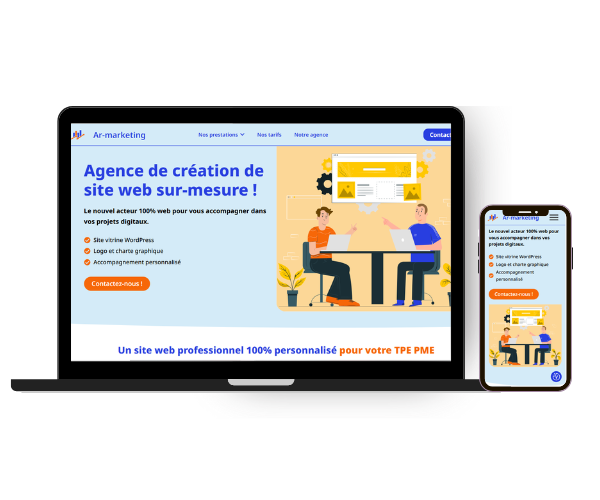 Maquette site web pour professionnel