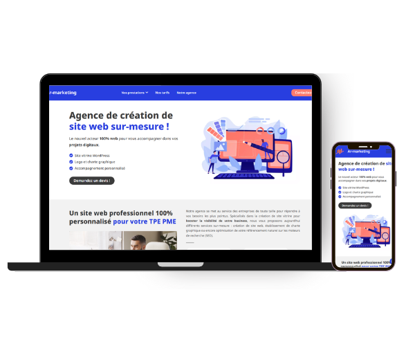 Maquette site internet Ar-Marketing
